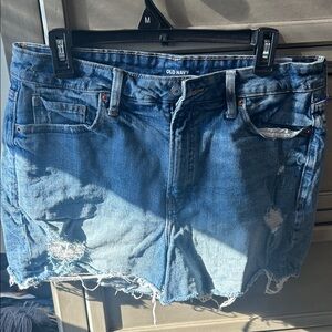 Old Navy Women's Distressed Blue Jean Shorts